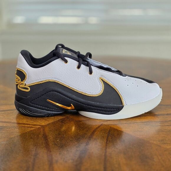 Nike LeBron XXII BHM Black White Basketball Shoes Gold HV8616-100 Women's 8.5 LE - Picture 10 of 16